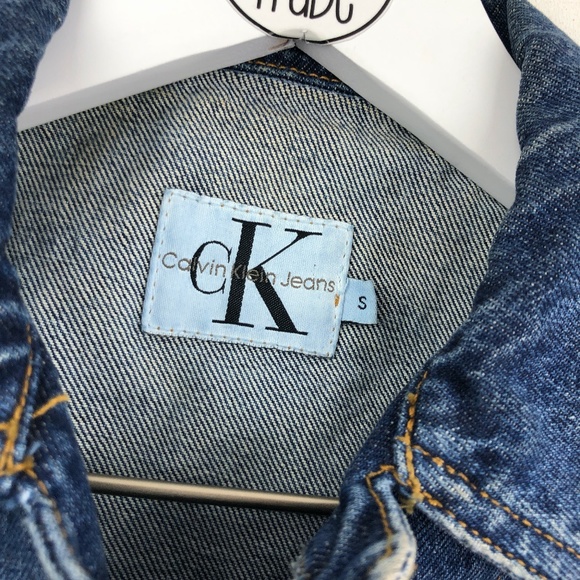 Calvin Klein CK Vintage Denim Jean Vest - Picture 3 of 7